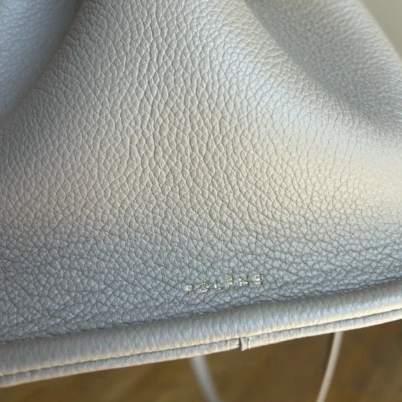 Authentic Polene Numero Neuf handbag in Textured Taupe - Picture 13 of 17